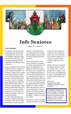Info Seniores n. 14 - gennaio 2017