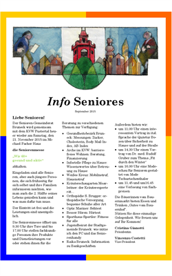 Info Seniores Nr. 10 - Sepember 2015